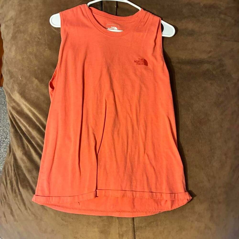 The North Face Women's Orange Recycle Logo Tank Top